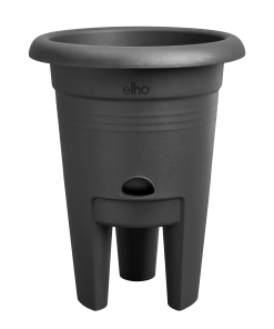 elho Aardbeienpot 33cm zwart – stijlvolle kweekpot voor aardbeiplanten